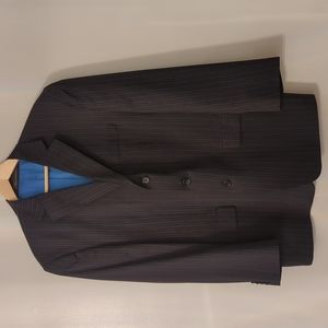 Men's Michael Kors 44R Black Pinstriped Blazer